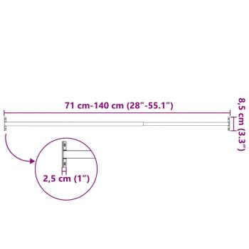 Einstellbare Fenster-Sicherheitsstangen 3 Stk. 710-1200 mm 