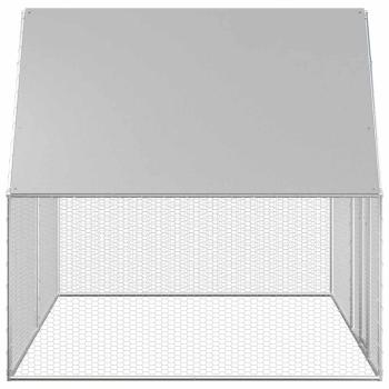 Hühnerstall 4x2x2 m Verzinkter Stahl