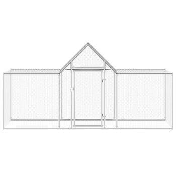 Hühnerstall 3x1x1,5 m Verzinkter Stahl