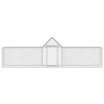 Hühnerstall 5x1x1,5 m Verzinkter Stahl
