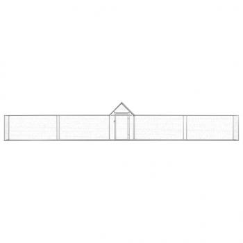 Hühnerstall 9x1x1,5 m Verzinkter Stahl