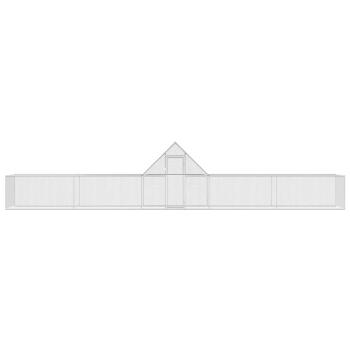 Hühnerstall 10x2x2 m Verzinkter Stahl