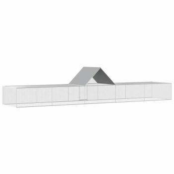Hühnerstall 10x2x2 m Verzinkter Stahl