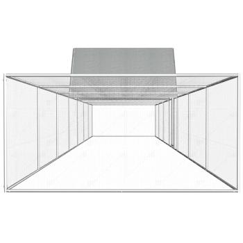 Hühnerstall 14x2x2 m Verzinkter Stahl