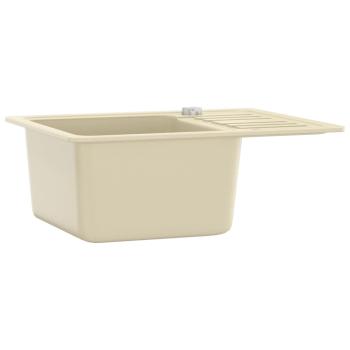 Granitspüle Einzelbecken Beige