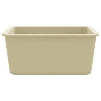 Granitspüle Einzelbecken Beige