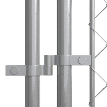 Outdoor-Hundezwinger mit Überdachung 7,6x3,8x2,3 m