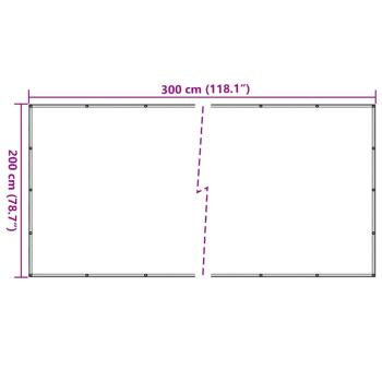 Anhängernetz HDPE 2x3 m Schwarz