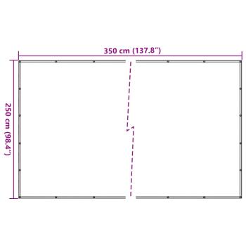 Anhängernetz HDPE 2,5x3,5 m Schwarz