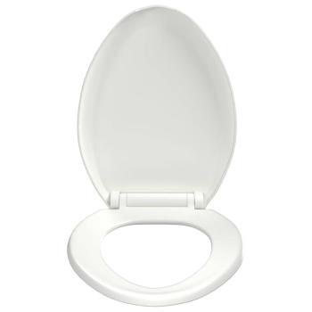 Toilettensitz mit Absenkautomatik und Quick-Release-Design Weiß