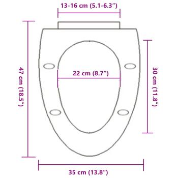Toilettensitz mit Absenkautomatik und Quick-Release-Design Weiß