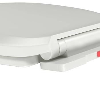 Toilettensitz mit Absenkautomatik und Quick-Release-Design Weiß