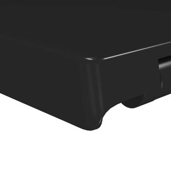 Toilettensitz mit Absenkautomatik und Quick-Release Schwarz