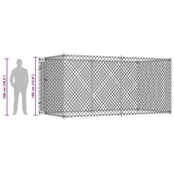 Outdoor-Hundezwinger 382x192x185 cm