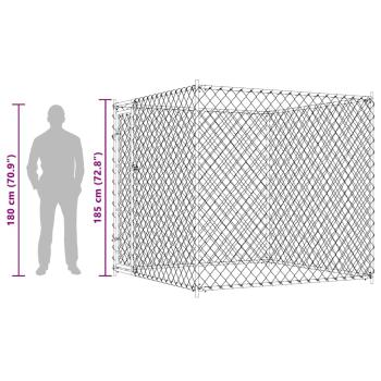 Outdoor-Hundezwinger 193x193x185 cm 