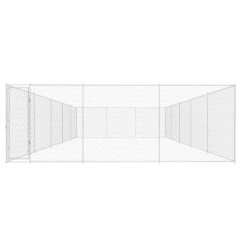 Outdoor-Hundezwinger Verzinkter Stahl 950x570x185 cm