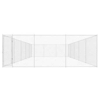 Outdoor-Hundezwinger Verzinkter Stahl 950x570x185 cm