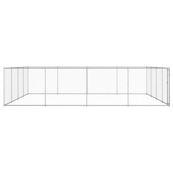 Outdoor-Hundezwinger Verzinkter Stahl 760x760x185 cm