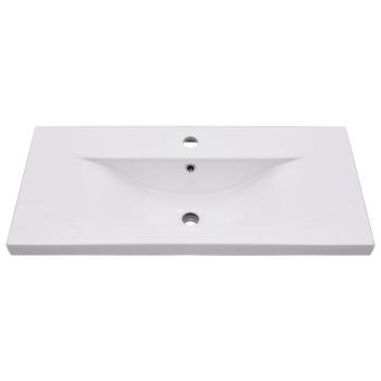 Einbauwaschbecken 81x39,5x18,5 cm Keramik Weiß   