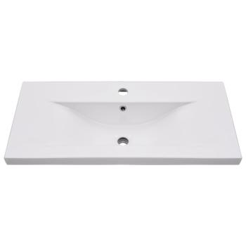 Einbauwaschbecken 81x39,5x18,5 cm Keramik Weiß   
