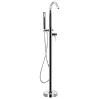 Freistehende Badewannenarmatur Edelstahl 118,5 cm 