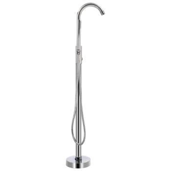 Freistehende Badewannenarmatur Edelstahl 118,5 cm 