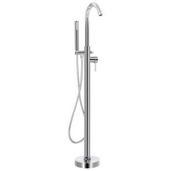 Freistehende Badewannenarmatur Edelstahl 118,5 cm 