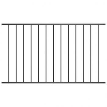 ARDEBO.de - Zaunfeld Pulverbeschichteter Stahl 1,7 x 1,25 m Schwarz