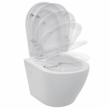 Wand-WC ohne Spülrand Keramik Weiß