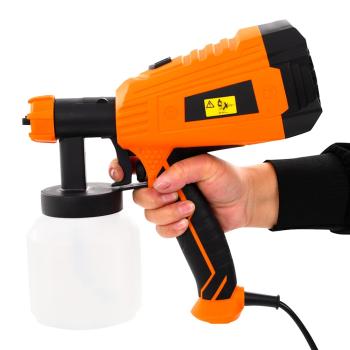 Elektrische Farbspritzpistole mit 3 Düsengrößen 500 W 800 ml