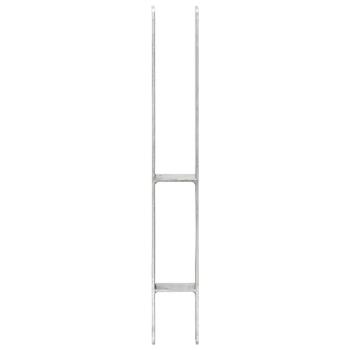 Pfostenträger 6 Stk. Silbern 7×6×60 cm Verzinkter Stahl