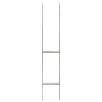 Pfostenträger 6 Stk. Silbern 10×6×60 cm Verzinkter Stahl