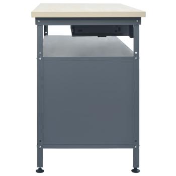 Werkbank Schwarz 120x60x85 cm Stahl