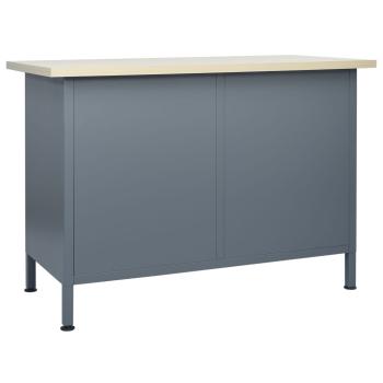 Werkbank Schwarz 120x60x85 cm Stahl