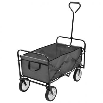 ARDEBO.de - Klappbarer Handwagen Stahl Grau