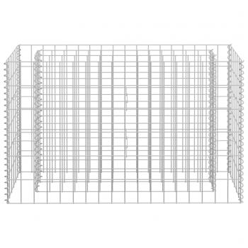 Gabionen-Hochbeet Verzinkter Stahl 90×30×60 cm