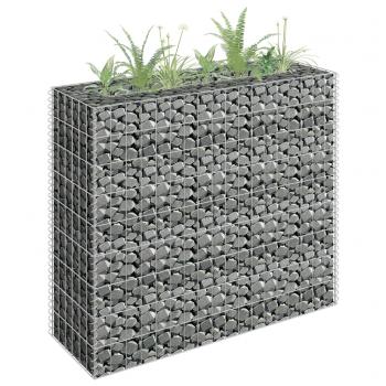 ARDEBO.de -  Gabionen-Hochbeet Verzinkter Stahl 90×30×90 cm