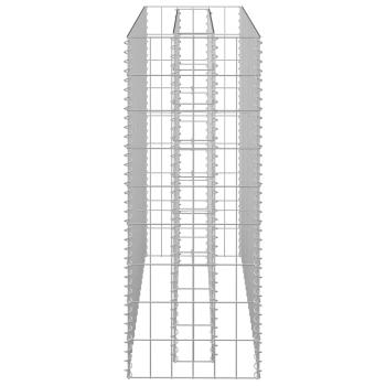  Gabionen-Hochbeet Verzinkter Stahl 90×30×90 cm