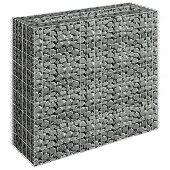  Gabionen-Hochbeet Verzinkter Stahl 90×30×90 cm