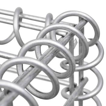  Gabionen-Hochbeet Verzinkter Stahl 90×30×90 cm