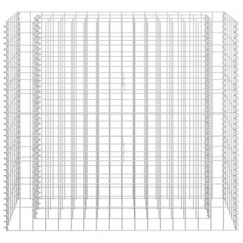  Gabionen-Hochbeet Verzinkter Stahl 90×30×90 cm