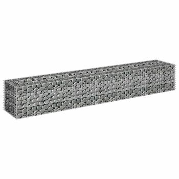 Gabionen-Hochbeet Verzinkter Stahl 180×30×30 cm