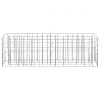  Gabionen-Hochbeet Verzinkter Stahl 180×30×60 cm