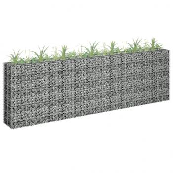 ARDEBO.de - Gabionen-Hochbeet Verzinkter Stahl 270 x 30 x 90 cm