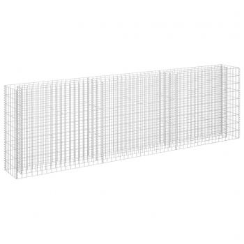 Gabionen-Hochbeet Verzinkter Stahl 270 x 30 x 90 cm