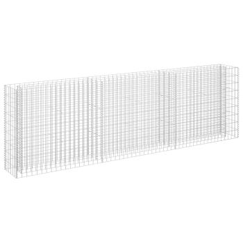 Gabionen-Hochbeet Verzinkter Stahl 270 x 30 x 90 cm