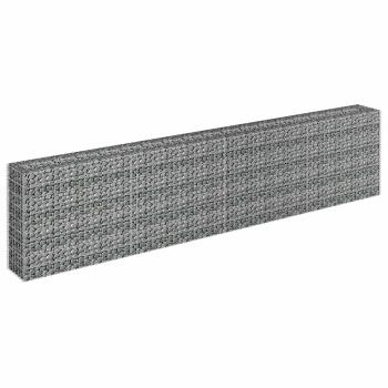 Gabionen-Hochbeet Verzinkter Stahl 360×30×90 cm