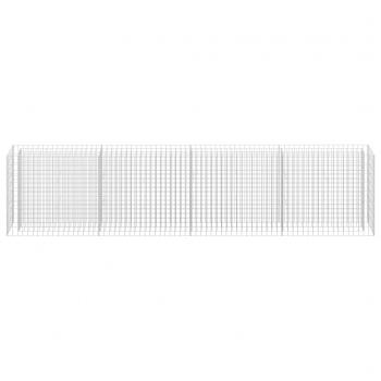  Gabionen-Hochbeet Verzinkter Stahl 360×30×90 cm