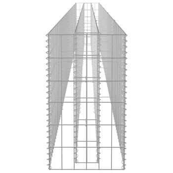  Gabionen-Hochbeet Verzinkter Stahl 450×30×60 cm