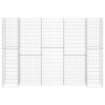 H-förmiger Gabionen-Pflanzkorb Stahldraht 260x40x200 cm   